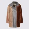 Fendi Women Alpaca And Wool Double-breasted Coat In Brown