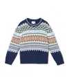 Fendi Junior Crew-neck Sweater In Blue
