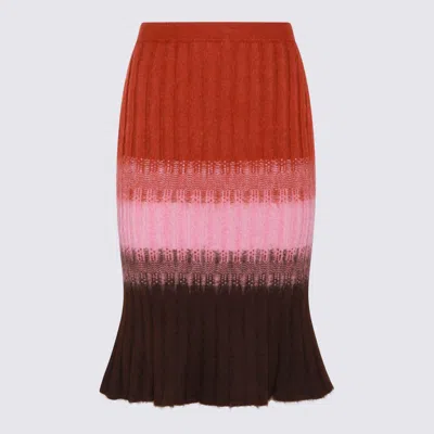 Fendi Multicolor Wool Skirt