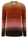 Fendi Gradient Mohair-nylon Blend Sweater In Multi