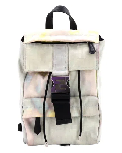 Pre-owned Fendi Multicolor Zucca Canvas Ness Backpack Small (authentic Pre-loved)