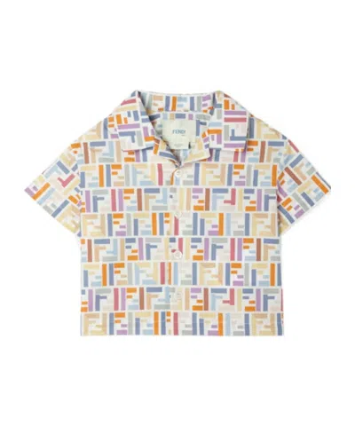 Fendi Multicolour Cotton Poplin Baby Shirt