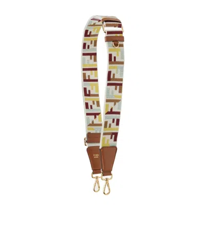 Fendi Multicolour Ff Canvas Shoulder Strap In Multicolor