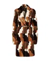 Fendi Multicolour Mink Coat In Multi