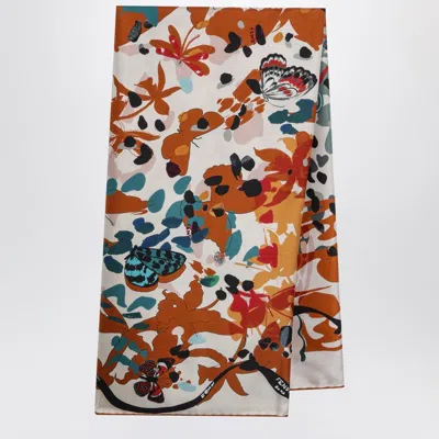 Fendi Women Printed Silk Foulard In Multi