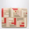 Fendi Multicoloured Ff Fabric Wallet Women In Neutral