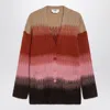 Fendi Gradient Mohair And Wool Oversized Cardigan Clothing In Multi