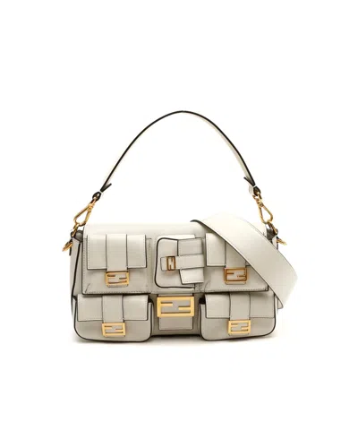 Fendi Multipocket Baguette Bag In Blue