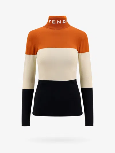 FENDI MULTITICOLOR LYCRA SWEATER