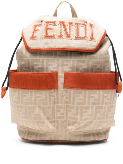 Fendi N Zaine Backpack In Neutral