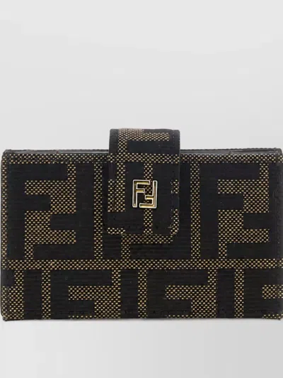 Fendi Na Jacquard Cardholder In Blue