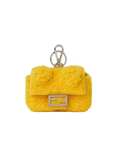 Fendi Nano Baguette Bag Charm In White
