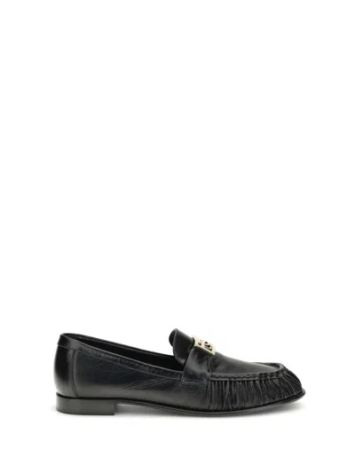 Fendi Nappa Leather Baguette Loafers Fringe Detail In Multi