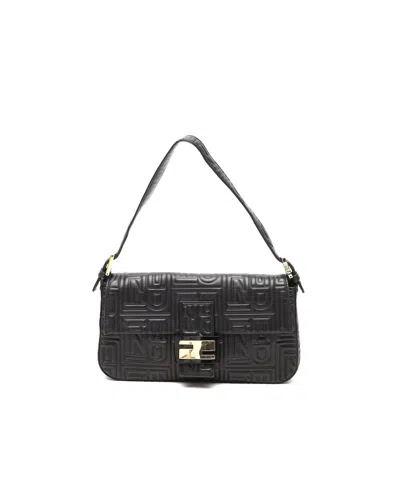 Fendi Nappa Embossed Baguette Bag In Pink