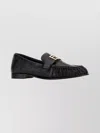 Fendi Nappa Leather Baguette Loafers Fringe Detail In Multi