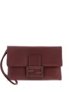 Fendi Nappa Leather Mamma Uette Pouch With Chain Bags In Red