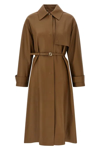 FENDI NAPPA TRENCH COAT