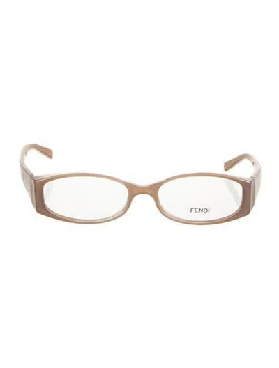 Pre-owned Fendi Narrow Eyeglasses In Neutrals
