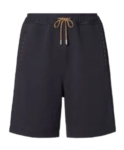 Fendi Navy Blue Cotton Shorts