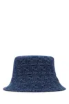 Fendi Cappello Da Pescatore In Denim Ricamato  Uomo