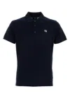 Fendi Dark Blue Piquet Polo Shirt