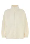 Fendi Felpa In Misto Poliestere Avorio  Uomo
