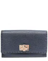 Fendi Navy Leather Selleria (authentic )