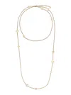 Fendi Adjustable Chain Link Necklace In Gold