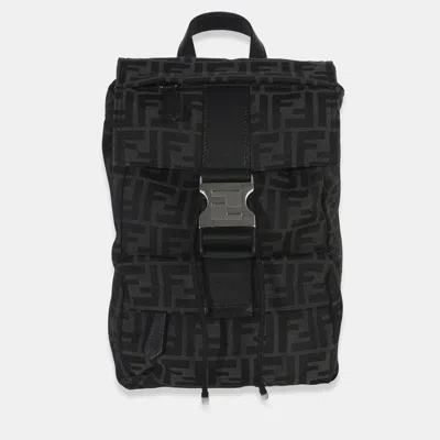 Pre-owned Fendi Ness Crossbody Bag In Black