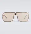 Fendi Ness Rectangular Sunglasses In Gold