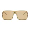Fendi Fe40195u Ness 45e 45e Marrone Bronzato Sunglasses In Brown