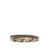 Fendi Ff Diamonds Leather Belt In White