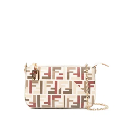 Fendi Neutrals Clutch Bags Women In White