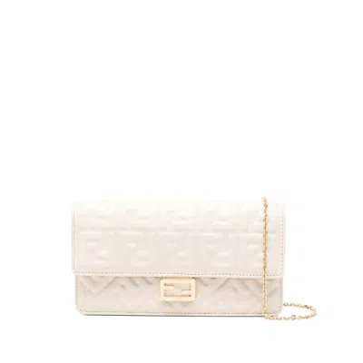 Fendi Neutrals Clutch Bags Women In White