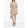 Fendi Women Chambray Dress In Neutral