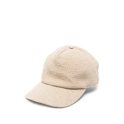 Fendi Neutrals Hats Men