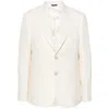 Fendi Ff-motif Blazer In White