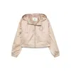 Fendi Logo-patch Jacket In Neutral