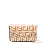Fendi Ff Diamonds Flap Crossbody Bag In White