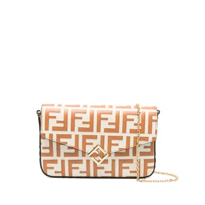 Fendi Neutrals Satchels & Cross Body Bags Women In White