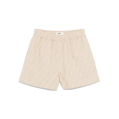 Fendi Neutrals Shorts - Short Shorts Women In White