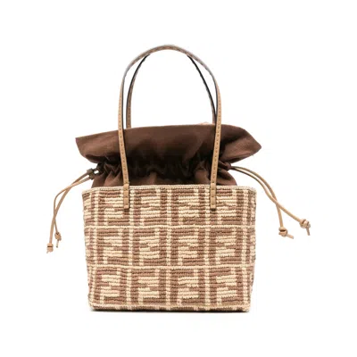 Fendi Neutrals Tote Bags Women In White