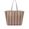 Fendi Beige Roll Large Reversible Shopper Bag Women In White