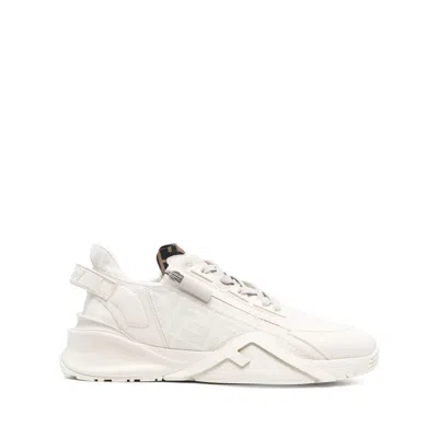 Fendi Flow Low Top Sneaker Leather In White