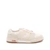 Fendi Match Ff Jacquard And Leather Sneakers In Neutral