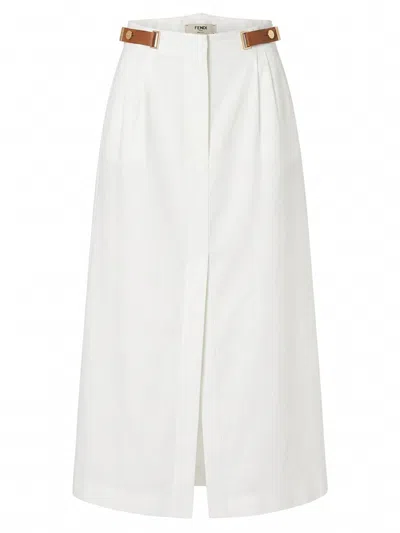 Fendi Skirt In White