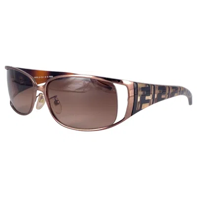 Pre-owned Fendi New Vintage  Fs 345 Copper Gradient Lens Sunglasses 1980's Germany In Brown