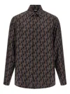 Fendi All-over Print Long Sleeves Shirt In Multi