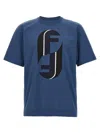 Fendi Monogram Print T-shirt In Blue