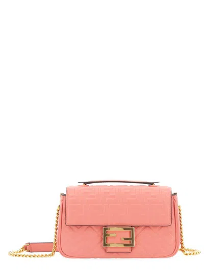Fendi Nvo - Baguette Chain Midi Bag In Pink